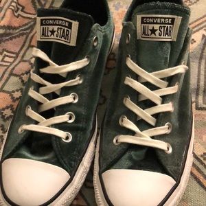 Dark Green Converse Sneakers